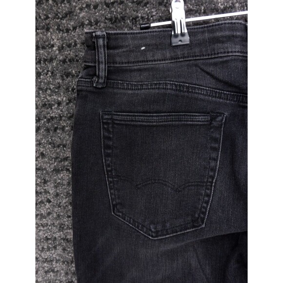 American Eagle Jeans Mens 33x34 Black  Slim Fit Distressed Stretch Denim Preppy - Picture 13 of 15